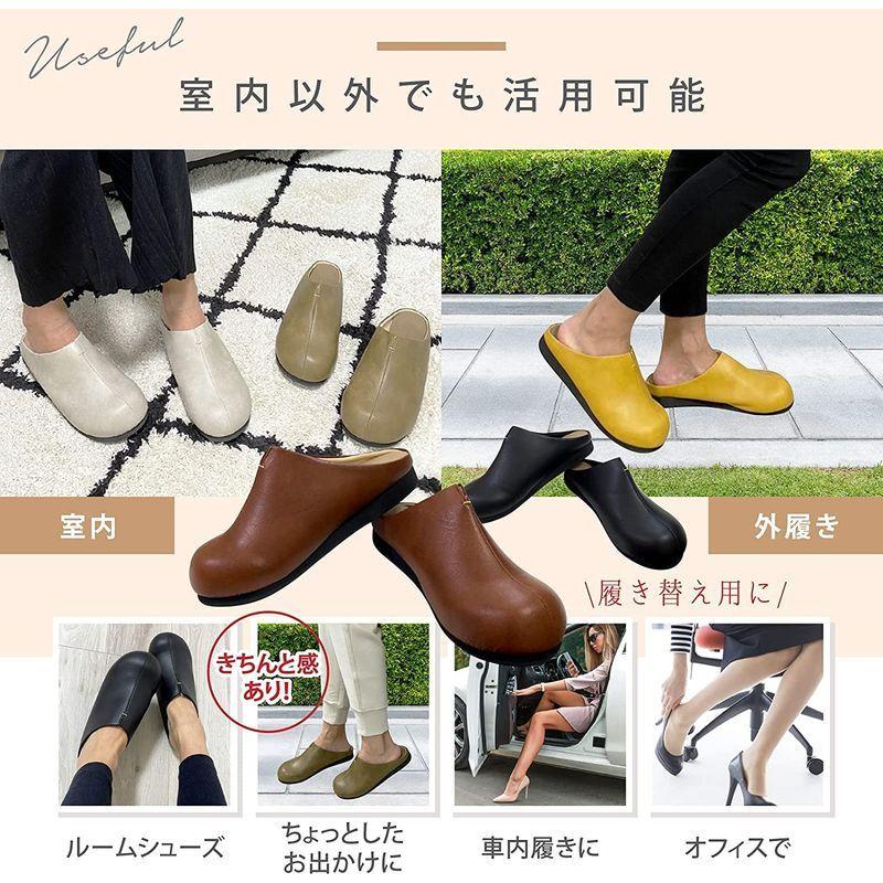 日本製 ルームシューズ レディース スリッパ 室内シューズ 室内外履き オフィス履き ふかふか ブラック S Measurement B Shop 通販 Yahoo ショッピング