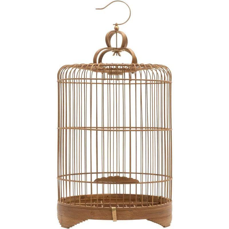 が大特価 ディスプレイ用 鳥かご 竹 バンブー ナチュラル 40cm 吊り下げ つりさげ バードケージ おしゃれ アンティーク Sanmaria Com Br
