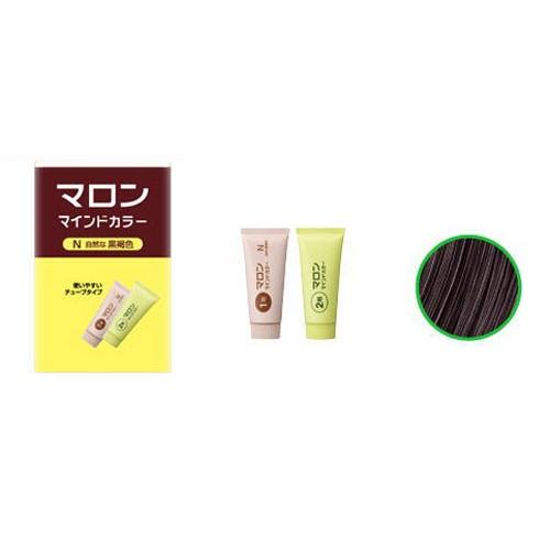 マロン マインドカラーN 自然な黒褐色（1・2剤 各70g×3） : b-shop2000 ヤフー店 - 通販 - Yahoo!ショッピング