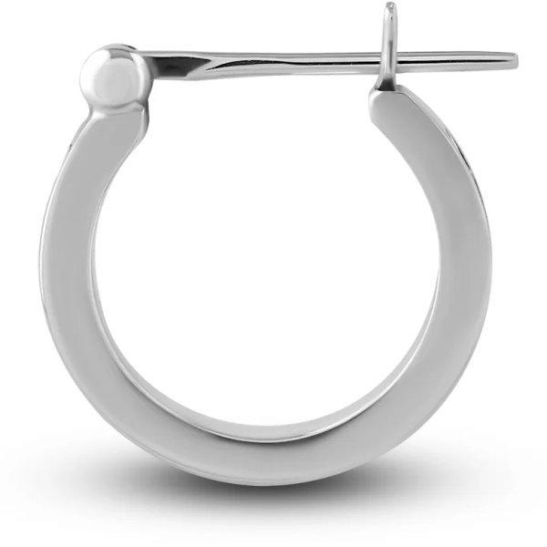 AQUA SILVER(アクアシルバー) アラベスクバンド フープ シルバーピアスの画像