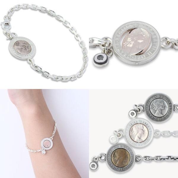 アクアシルバーAQUA SILVER シルバーブレスレット 6ペンス コイン AQUA SILVER(アクアシルバー) 6ペンス コイン シルバー