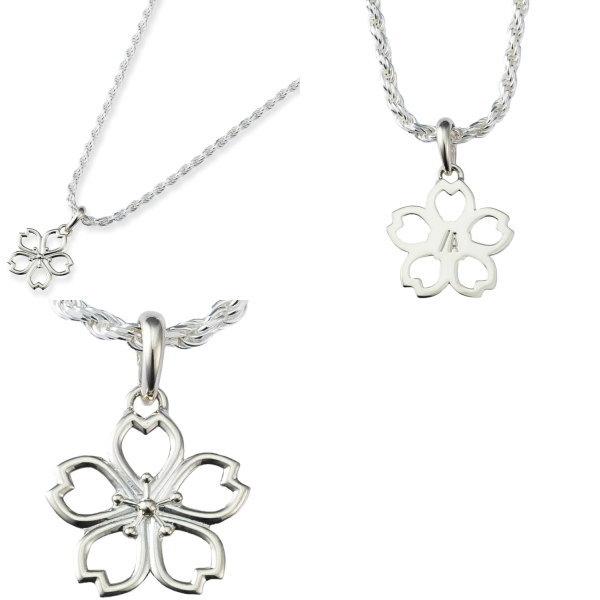 AQUA SILVER（アクアシルバー） 透かし桜 シルバーペンダントトップ