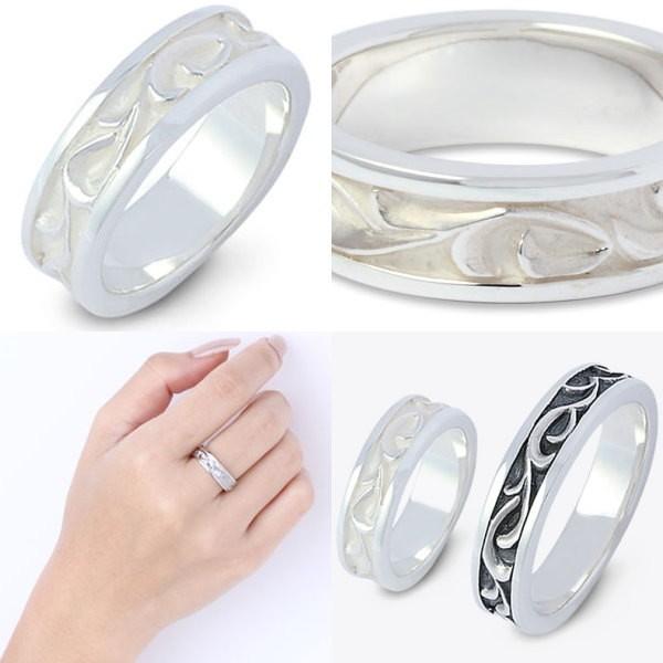 AQUA SILVER（アクアシルバー） ホワイトアラベスクシルバーリング