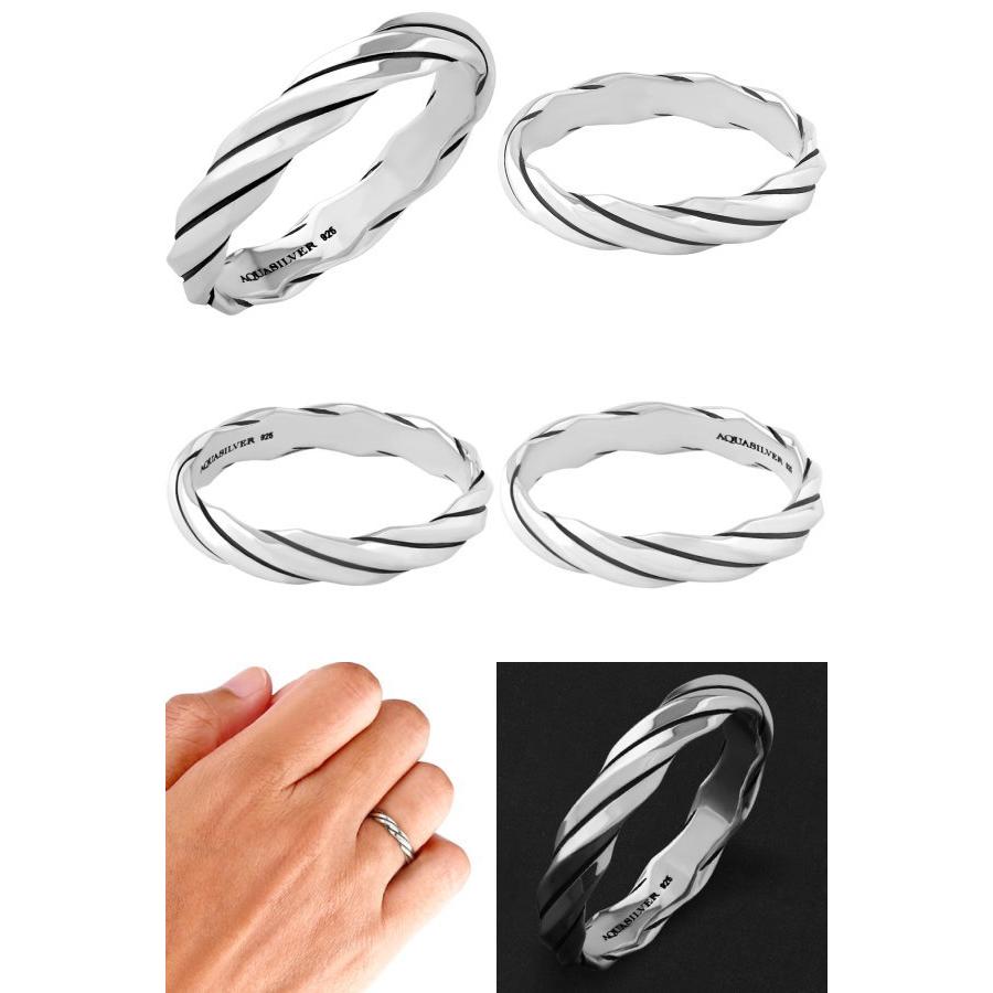 AQUA SILVER（アクアシルバー） ツイスト シルバー リング（指輪 