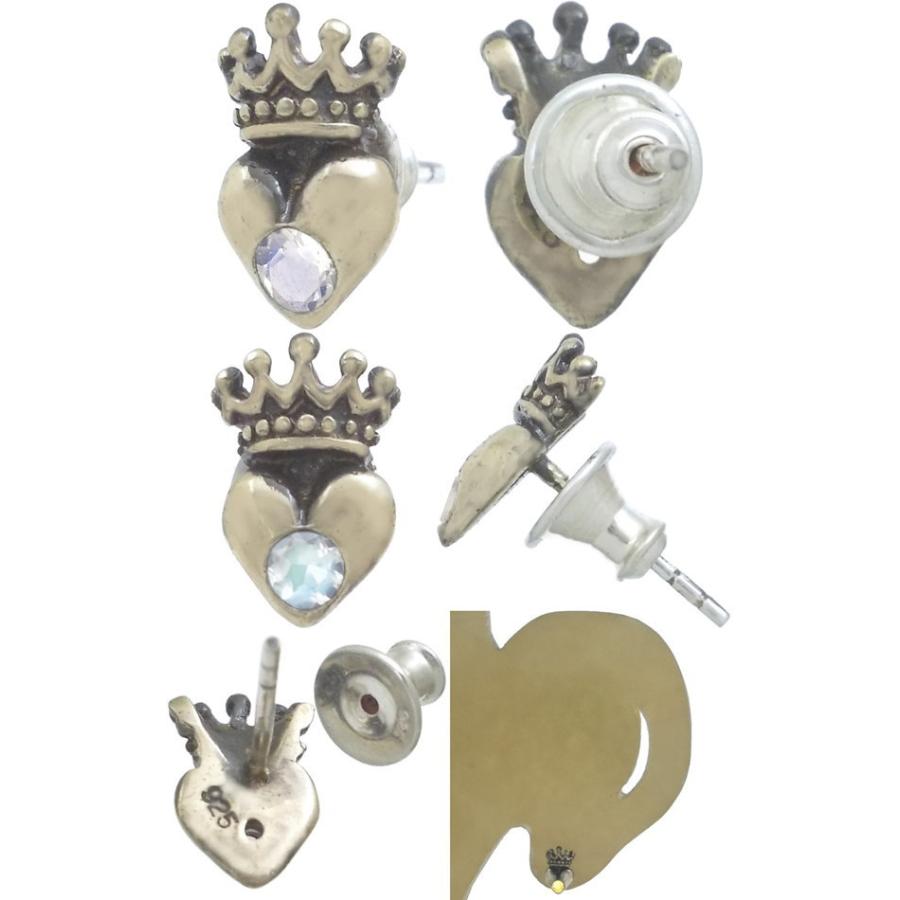 6月)ブルームーンストーン アンティークゴールド ハートクラウン