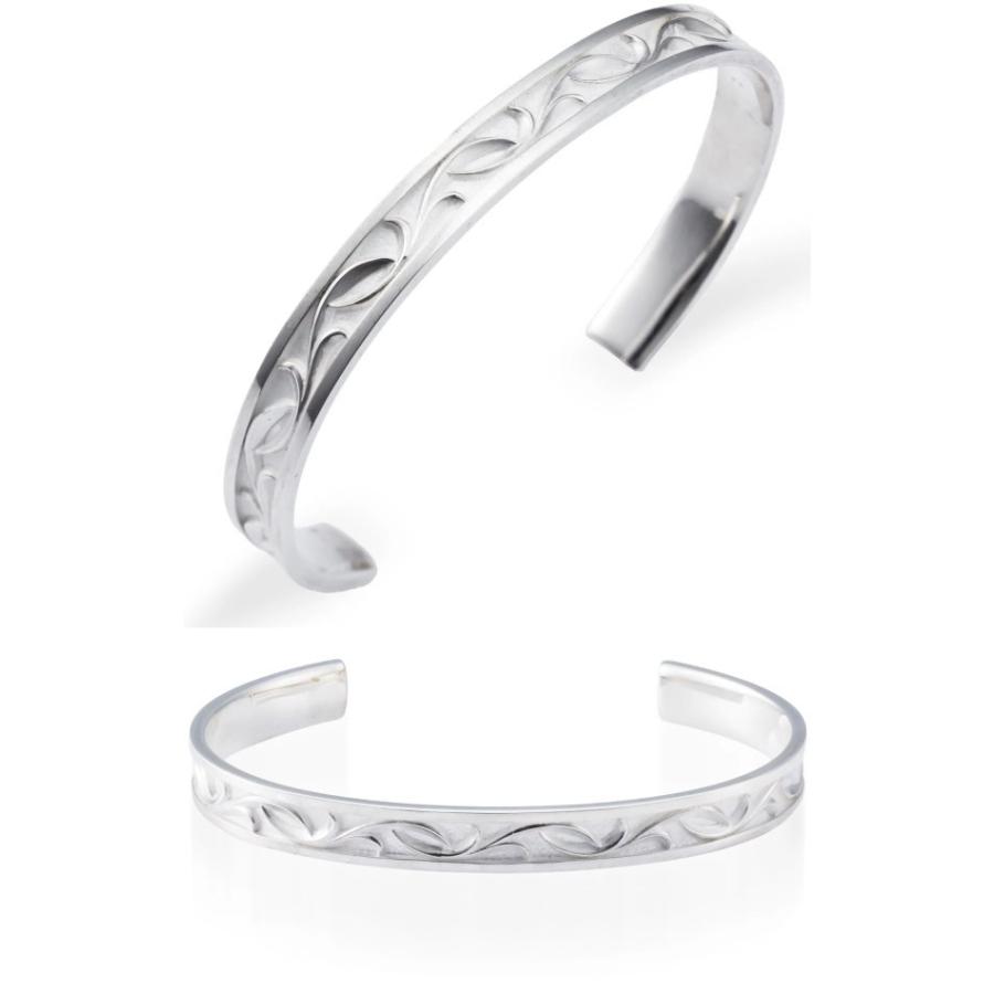AQUA SILVER(アクアシルバー) スモール アラベスク シルバーバングルの画像
