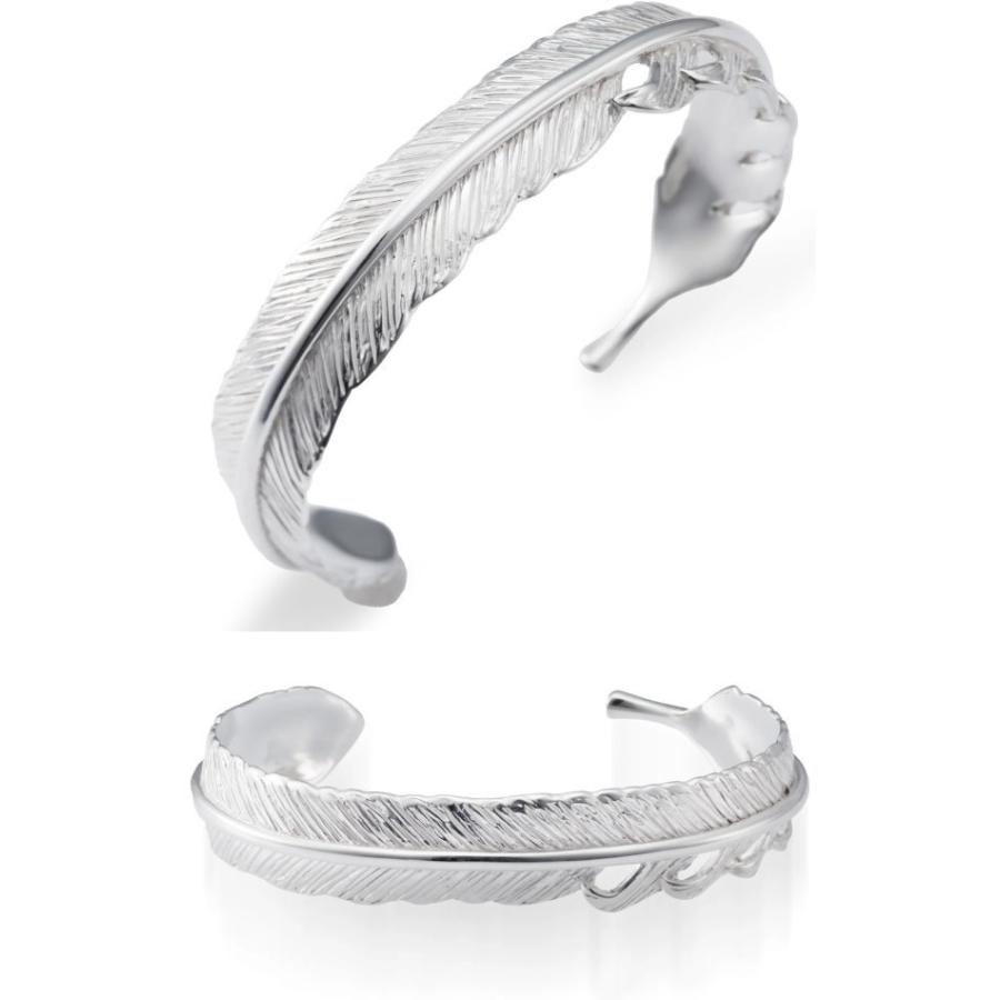 AQUA SILVER（アクアシルバー） スモール フェザー シルバーバングル
