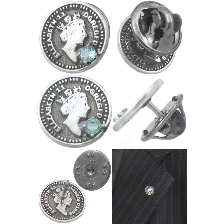11月)ブルートパーズ ブラック エリザベス コイン シルバーピンバッジ ピンズ 誕生石 : シルバーアクセサリーバズショット - 通販 -  Yahoo!ショッピング
