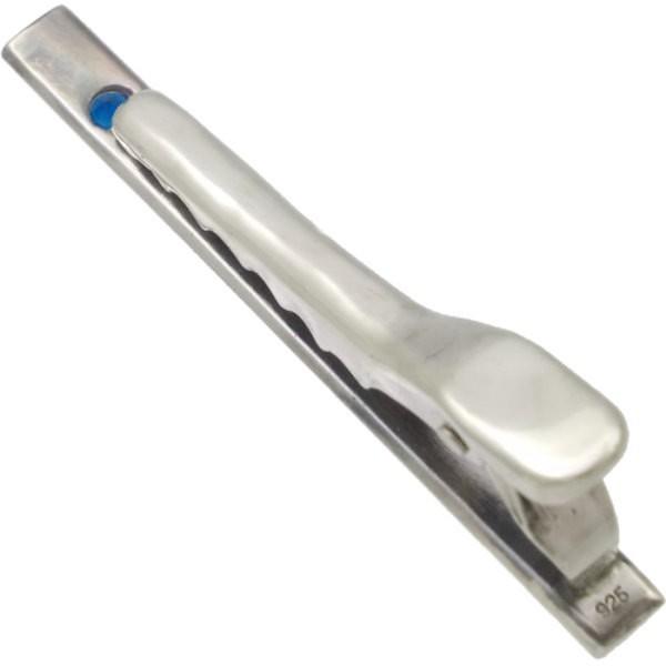 シルバー　ネクタイバー　ネクタイピン　サファイア　付き Amazon | [ベルフィオーレ] BELFIORE タイバー ネクタイピン