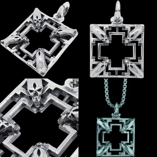 LONE ONES ONES(ロンワンズ) ラージマトリックスクロスシルバー