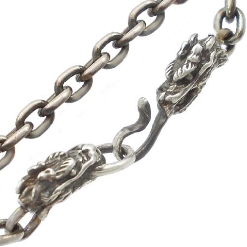 ツインドラゴン シルバー 925 アズキチェーン2.8mm【公式通販】