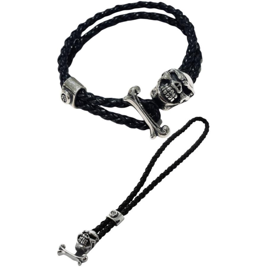 トラヴィスワーカー(TRAVIS WALKER) スピード シンチ&レザー シルバーブレスレットの画像