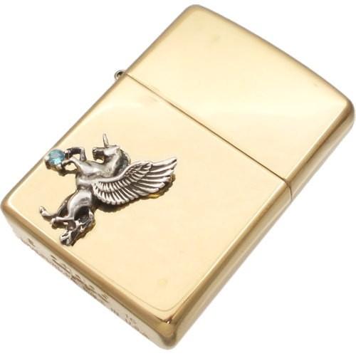 ZIPPO (11月)ブルートパーズ 有翼の ユニコーン オフセット