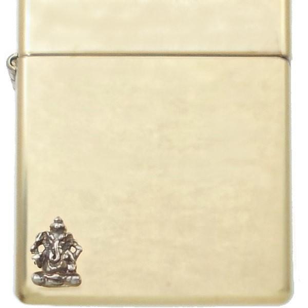 ZIPPO（ジッポー） ガネーシャ TypeA ブラスジッポ : シルバー 