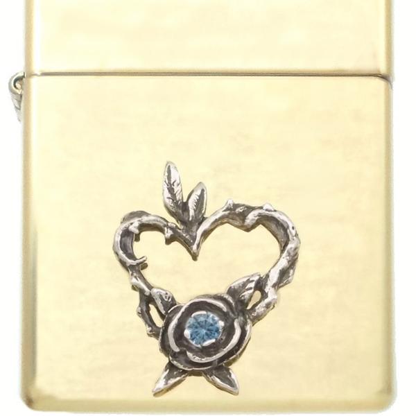 ZIPPO（ジッポー） (12月)タンザナイト ハート ローズ リース センター 