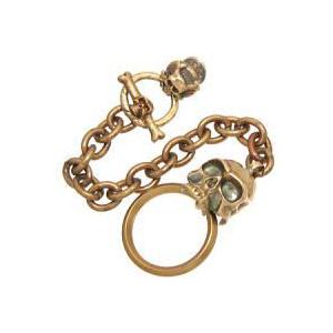 STARLINGEAR レザーウォレットチェーン/スカルキーパー ギアTバー