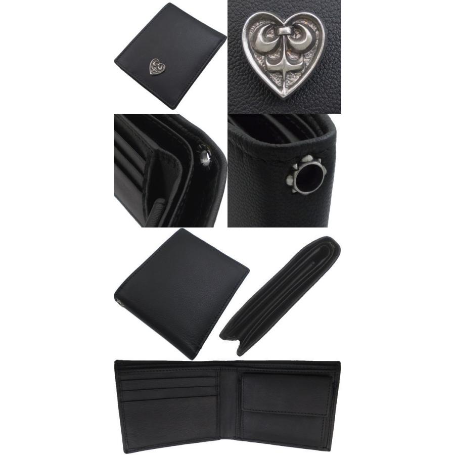 ゴシックハートTypeB ブラックレザー ショートウォレット*Enemy