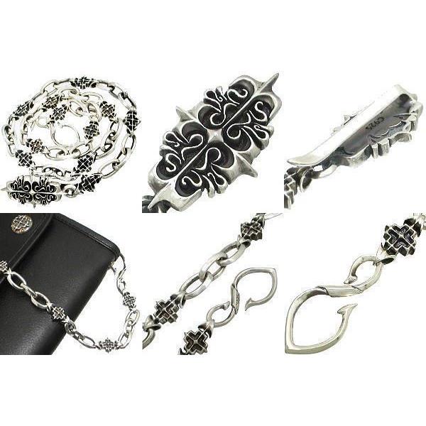 フローラクロスシルバーウォレットチェーン Enemy(エネミー