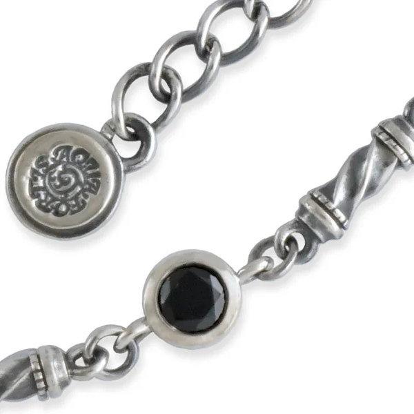 AQUA SILVER(アクアシルバー) ブラックストーンツイスト シルバー