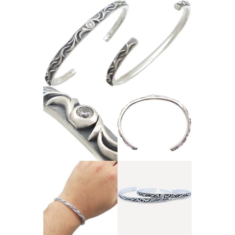 AQUA SILVER SILVER(アクアシルバー) メンズクリアCZアラベスク AQUA SILVER SILVER(アクアシルバー) メンズクリアCZアラベスク