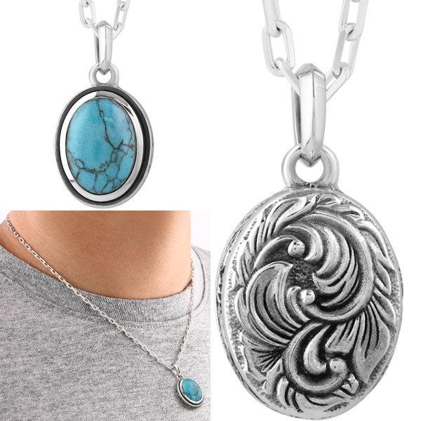 AQUA SILVER SILVER(アクアシルバー) ターコイズ シルバーペンダント