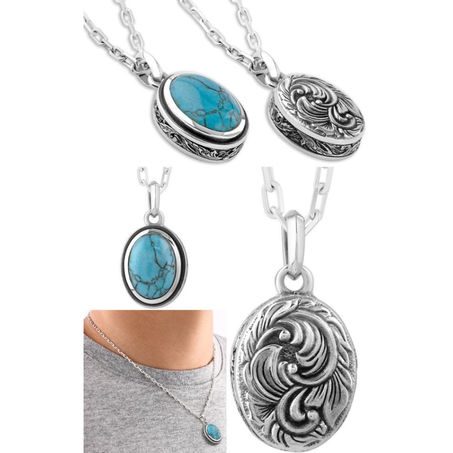 AQUA SILVER（アクアシルバー） ターコイズ シルバーペンダントトップ