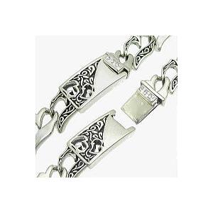 フリースタイル(FREE STYLE) アラベスクハートCZ シルバー ブレスレット キュービックジルコニアCZ使用の画像