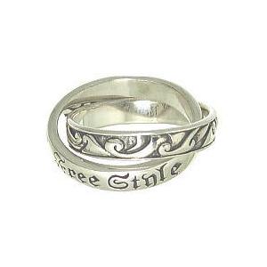 フリースタイル(FREE STYLE) ダブルウェーブ シルバー リング(指輪)