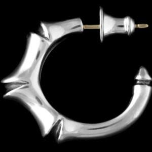 LONE ONES（ロンワンズ） ラージタッチーズフープシルバーピアス