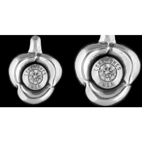 LONE ONES ロンワンズ フロー スタッド ウィズ ダイヤモンド ピアス  
