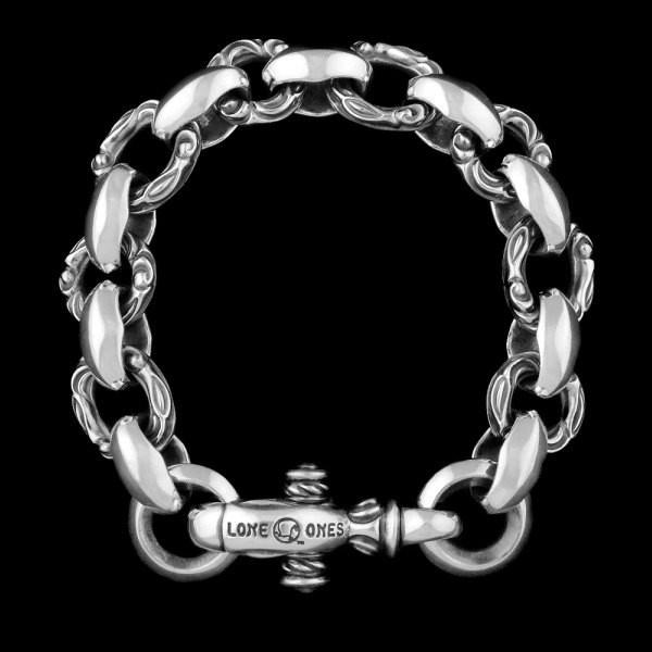 LONE ONES 925シルバーブレスレット LONE ONES ONES(ロンワンズ) ヘロン シルバーブレスレット : シルバー