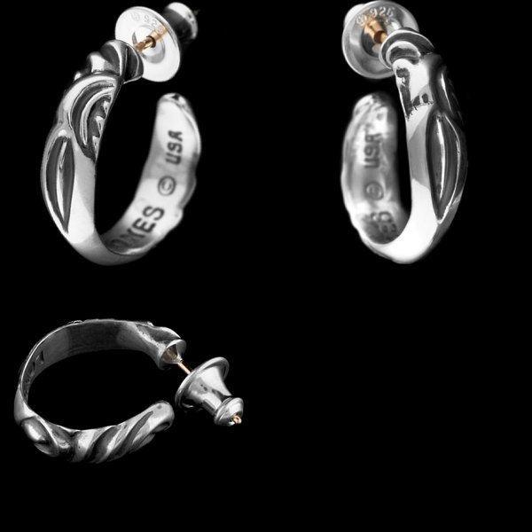 LONE ONES ONES(ロンワンズ) レイヴンシルバーピアス : シルバー