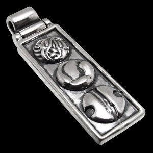 LONE ONES（ロンワンズ） ラージ3ロゴシルバーペンダントトップ