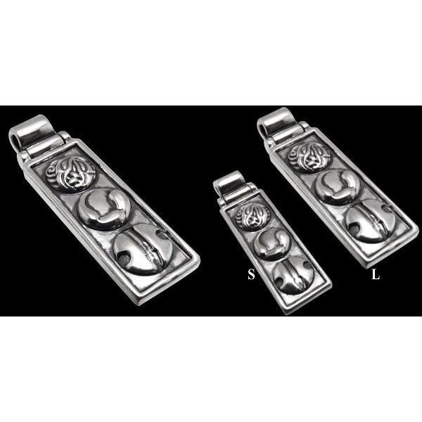 LONE ONES（ロンワンズ） ラージ3ロゴシルバーペンダントトップ