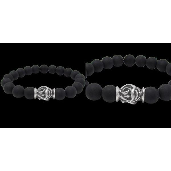 LONE ONES（ロンワンズ） イーグルビードマットオニキスブレスレット