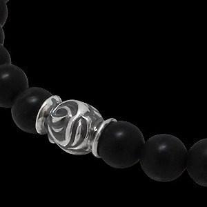 LONE ONES（ロンワンズ） スモール4イーグルビードマットオニキス