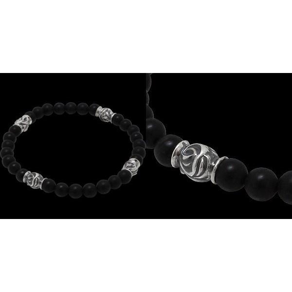 LONE ONES（ロンワンズ） スモール4イーグルビードマットオニキス