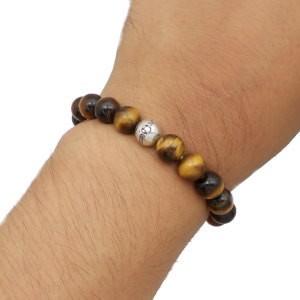 LONE ONES（ロンワンズ） ロンワンズロゴビードタイガーアイ