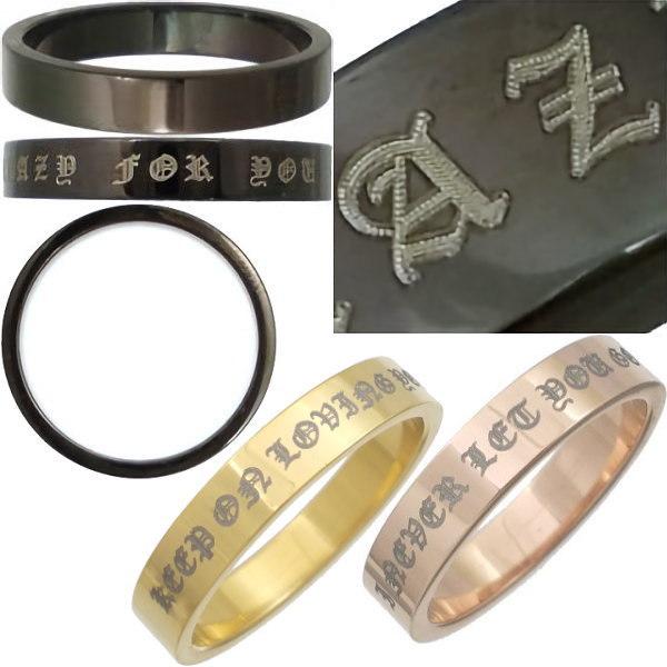 5カラーラブメッセージステンレスリング(指輪) Stainless クロムハーツ