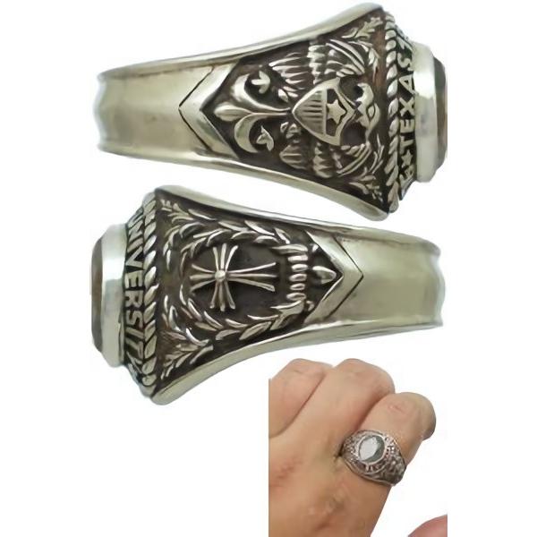 ヘマタイト シルバー カレッジリング（指輪） : シルバーアクセサリー