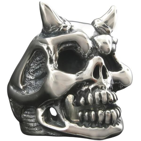 トラヴィスワーカー(TRAVIS WALKER) ナタス スカル シルバーリング（指輪）の画像