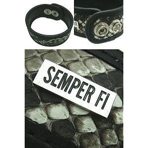 RESURRECTパイソン シルバー ブレスレット SEMPER FI(センパーフィ)の画像