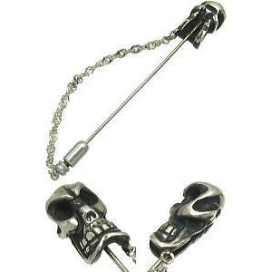 FATE SKULL シルバー チェーンドラペルピン SEMPER FI(センパーフィ