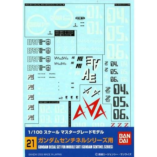 ガンダムデカール21　MG 汎用-センチネル用｜b-side-toy