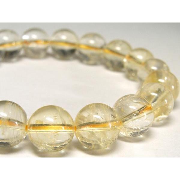 シトリン ブレスレット ラウンド 約10mm 黄水晶 イエロー