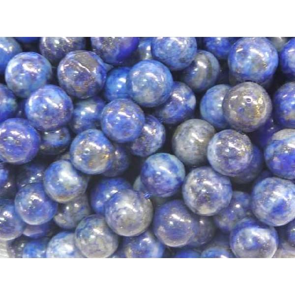 ラピスラズリ 染色 ラウンド 連販売 約8mm 3000060☆ : Bクラフト