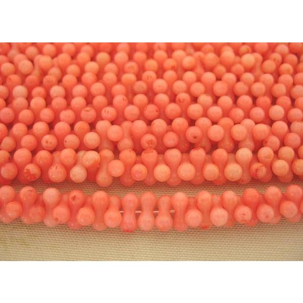 珊瑚 連販売 ピーナッツ型 約9×4mm 3000141☆ | 