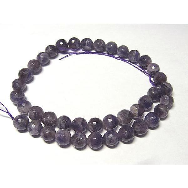 アメジスト ラウンド98面カット 連販売 約10mm 3000363☆ : Bクラフト