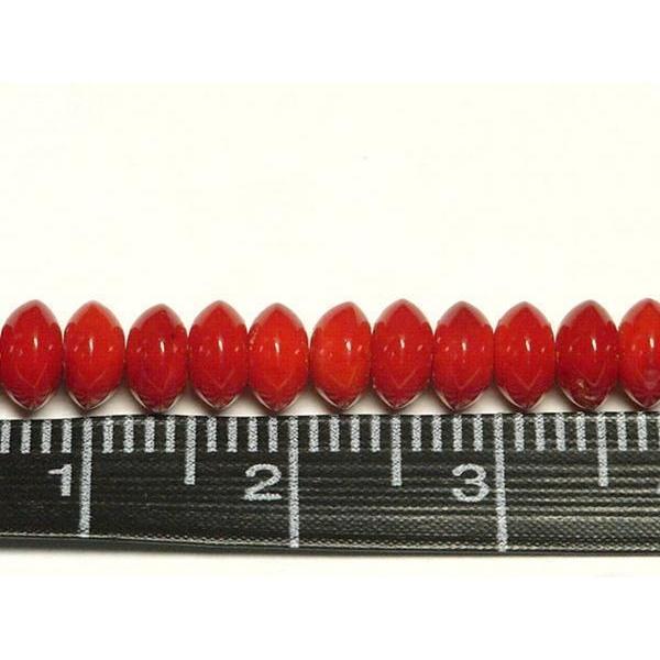 珊瑚 かわいい そろばん型 連販売 約5×3mm 3000552☆ |  | 01