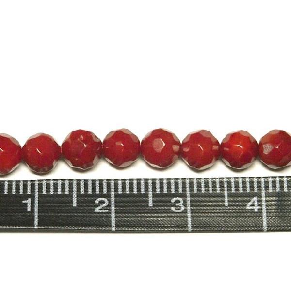 珊瑚 ラウンドカット 連販売 約5mm 真紅 3000568☆ |  | 03